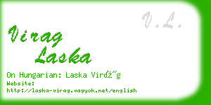 virag laska business card